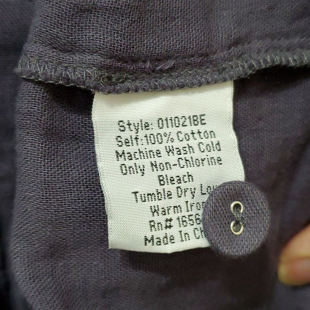 Johnny Was Calme Women's Double Packet Shacket,  Color Graphite Size Medium - Picture 8 of 8